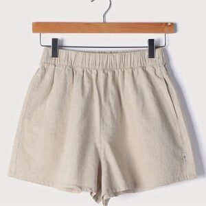Rhythm Linen Beige Shorts Size 4